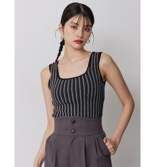 MURUA「ランダムガーターニットタンク」|ニット・セーター|