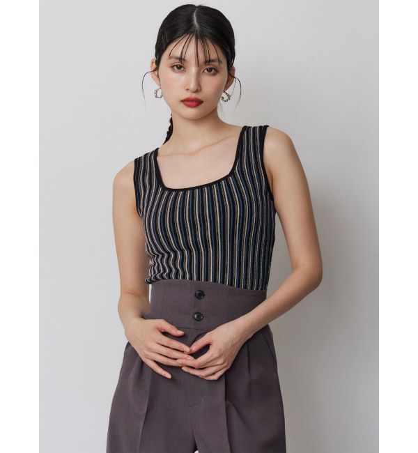 MURUA「ランダムガーターニットタンク」|ニット・セーター|