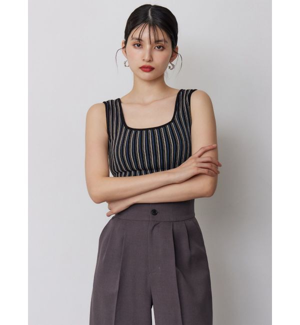 MURUA「ランダムガーターニットタンク」|ニット・セーター|