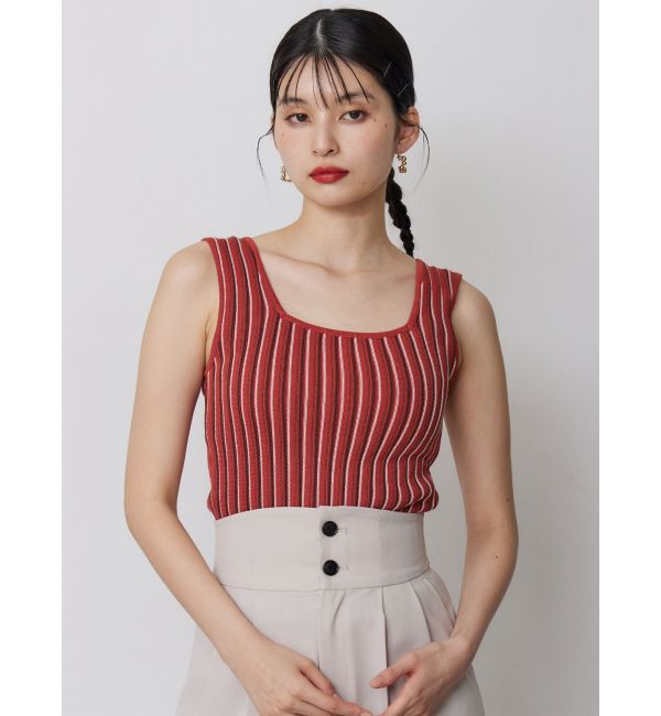 MURUA「ランダムガーターニットタンク」|ニット・セーター|