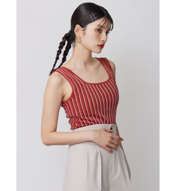 MURUA「ランダムガーターニットタンク」|ニット・セーター|