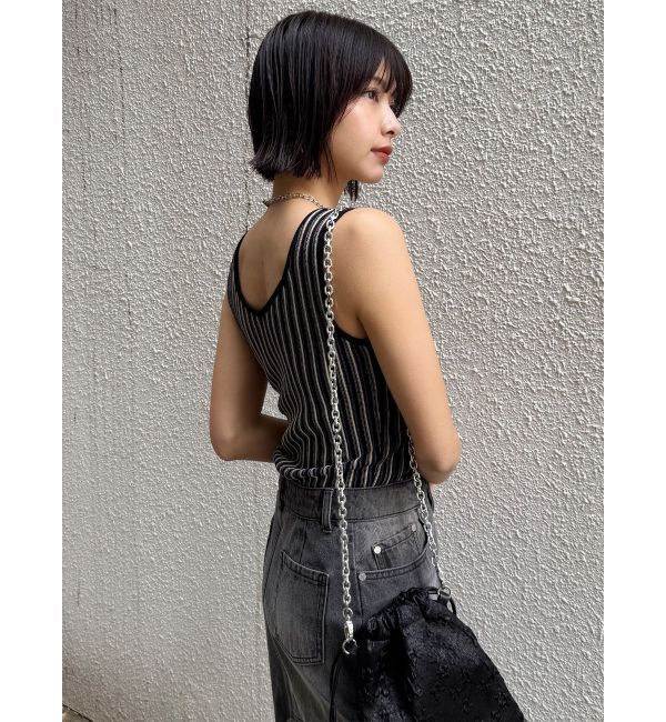 MURUA「ランダムガーターニットタンク」|ニット・セーター|