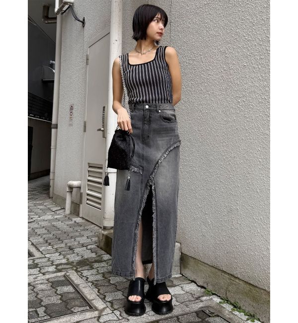 MURUA「ランダムガーターニットタンク」|ニット・セーター|