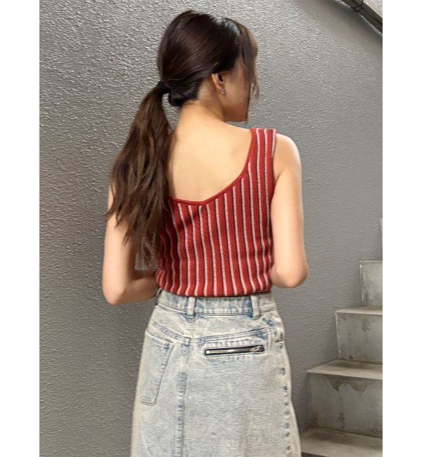 MURUA「ランダムガーターニットタンク」|ニット・セーター|