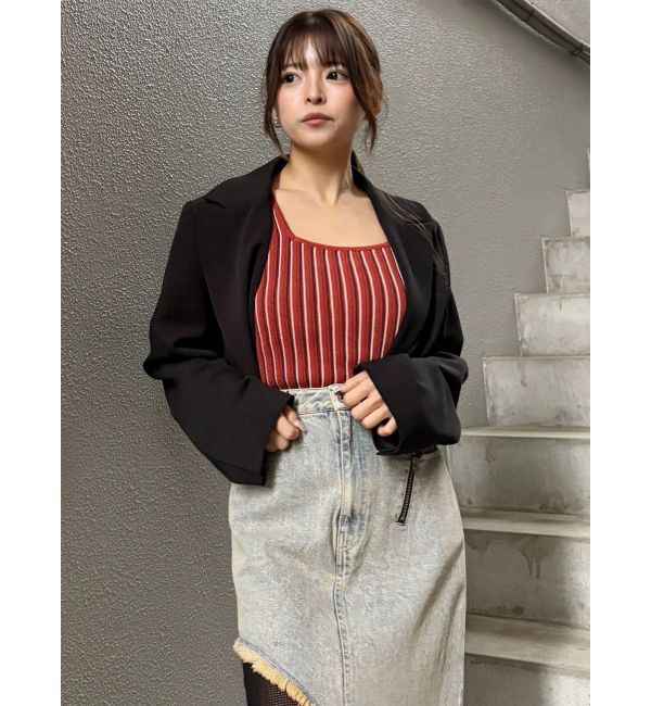 MURUA「ランダムガーターニットタンク」|ニット・セーター|