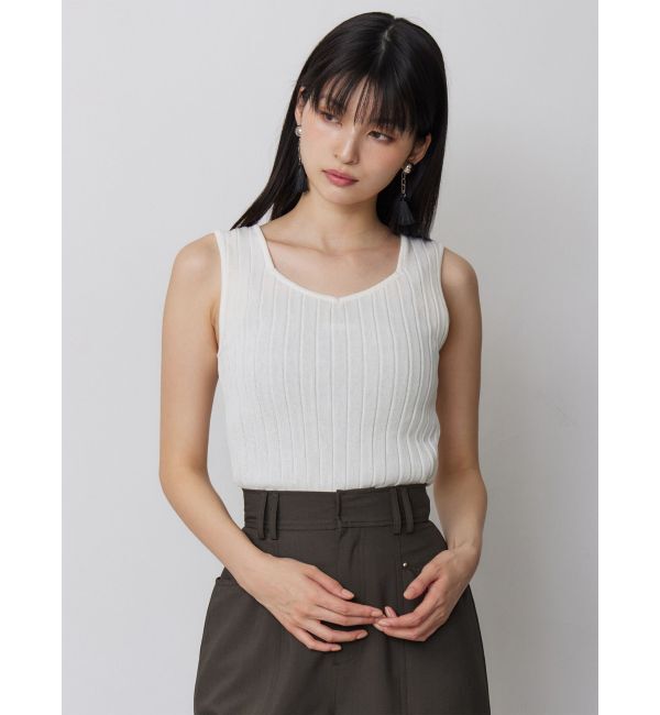 MURUA「ランダムガーターニットタンク」|ニット・セーター|
