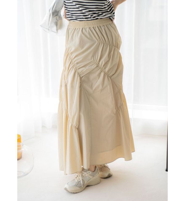 Ungrid「ランダムギャザースカート」|スカート|