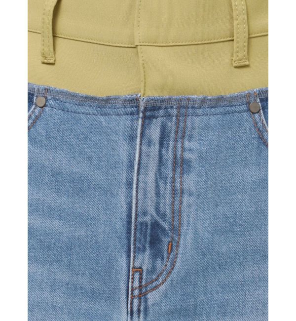 LAGUNAMOON「ドッキングデニムスカート」|スカート|