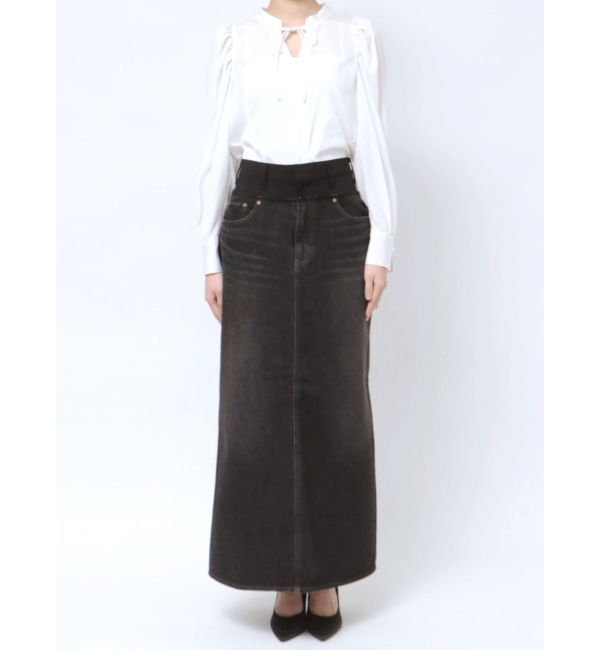 LAGUNAMOON「ドッキングデニムスカート」|スカート|