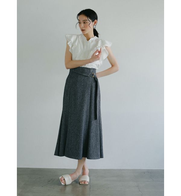 LAGUNAMOON「ウエストラペルツイードマーメイドスカート」|スカート|