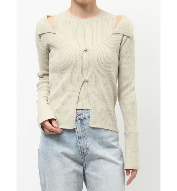 LAGUNAMOON「カラーデザインニットアンサンブル」|ニット・セーター|