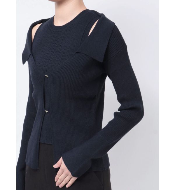 LAGUNAMOON「カラーデザインニットアンサンブル」|ニット・セーター|