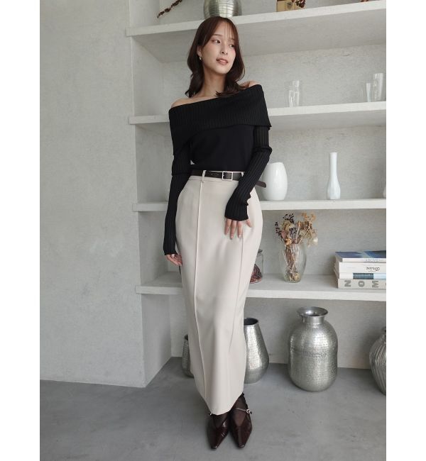 LAGUNAMOON「ピンタックIラインスカート」|スカート|