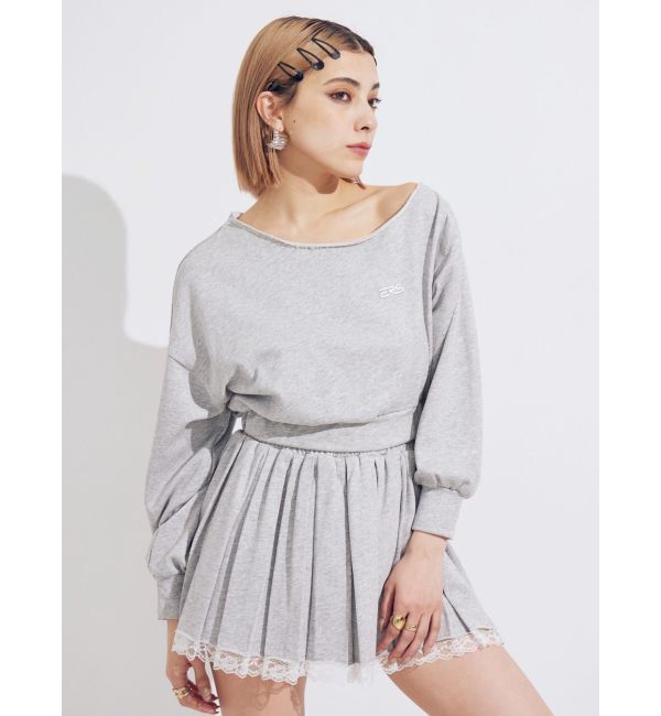 EVRIS「プリーツスウェットミニスカート【セットアップ着用可能】」|スカート|