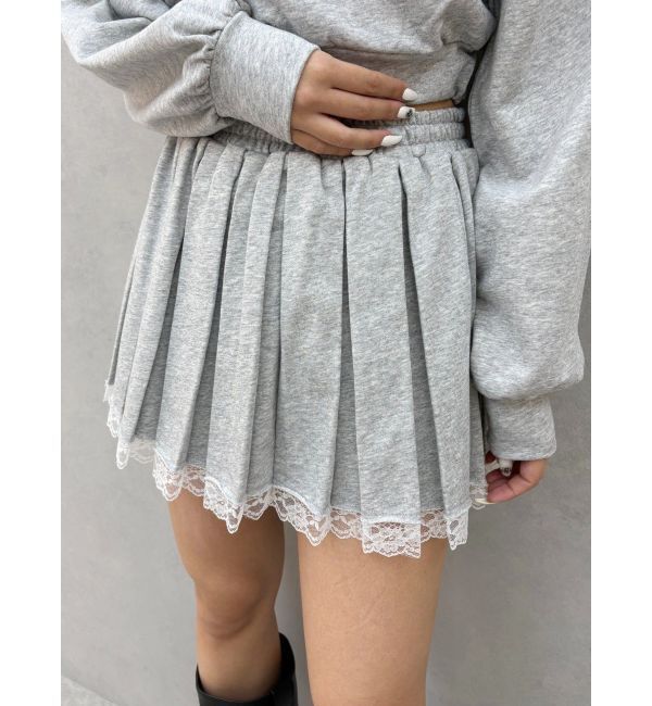 EVRIS「プリーツスウェットミニスカート【セットアップ着用可能】」|スカート|