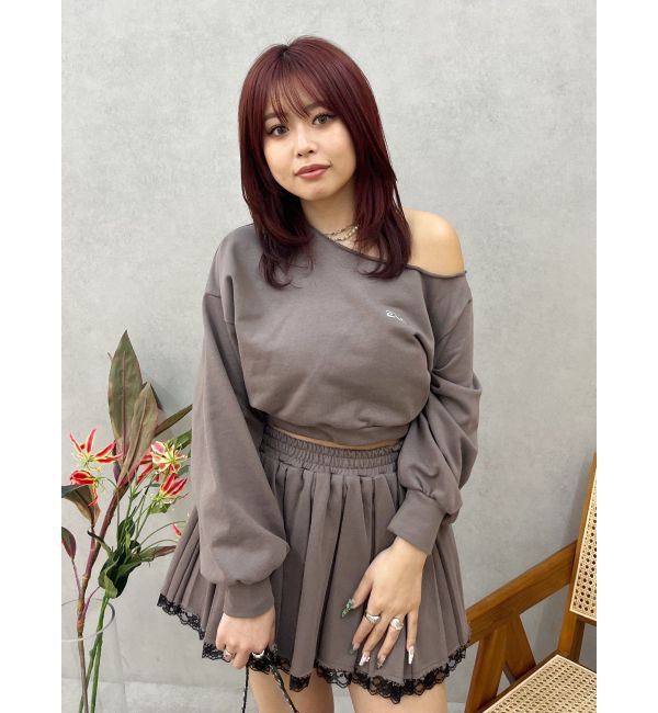 EVRIS「プリーツスウェットミニスカート【セットアップ着用可能】」|スカート|