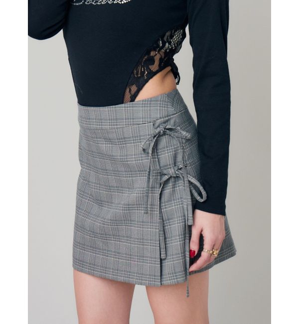 EVRIS「リボンデザインミニスカート【セットアップ着用可能】」|スカート|