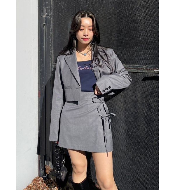 EVRIS「リボンデザインミニスカート【セットアップ着用可能】」|スカート|