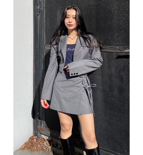 EVRIS「リボンデザインミニスカート【セットアップ着用可能】」|スカート|