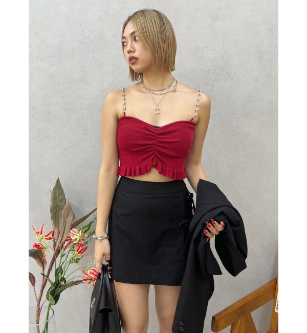 EVRIS「リボンデザインミニスカート【セットアップ着用可能】」|スカート|