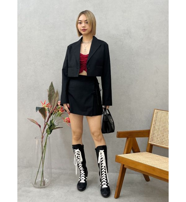 EVRIS「リボンデザインミニスカート【セットアップ着用可能】」|スカート|