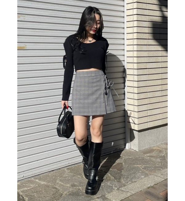 EVRIS「リボンデザインミニスカート【セットアップ着用可能】」|スカート|