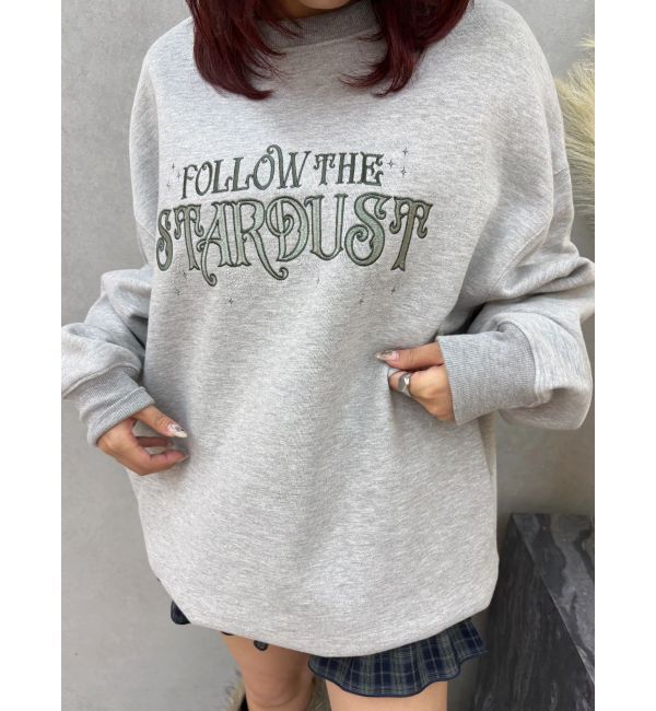 EVRIS「STARDUSTラインストーンBIGスウェットトップス」|スウェット・ジャージ|