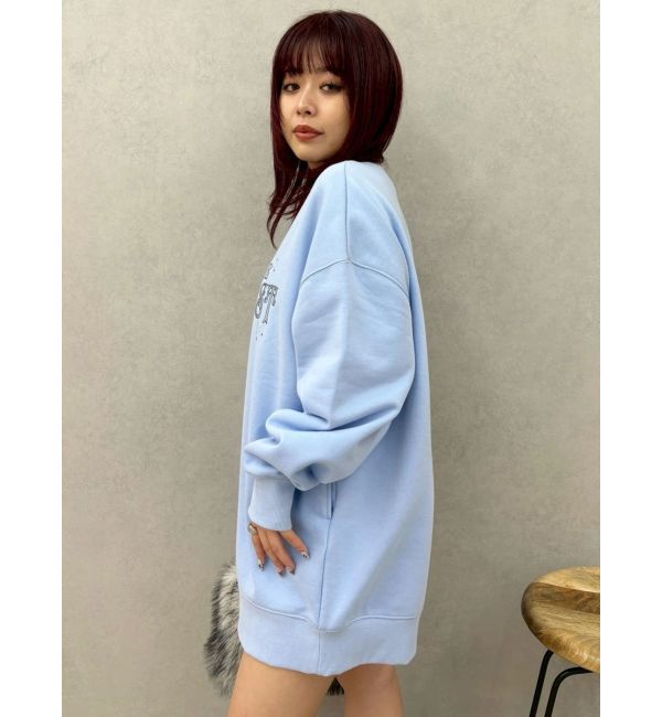 EVRIS「STARDUSTラインストーンBIGスウェットトップス」|スウェット・ジャージ|