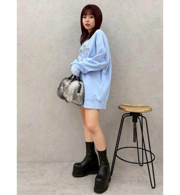 EVRIS「STARDUSTラインストーンBIGスウェットトップス」|スウェット・ジャージ|