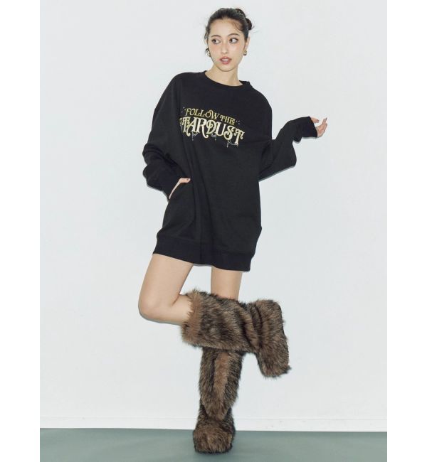 EVRIS「STARDUSTラインストーンBIGスウェットトップス」|スウェット・ジャージ|