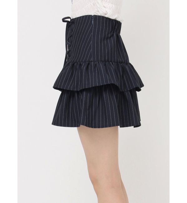 jouetie「レースアップティアードミニスカパン【セットアップ対応】」|スカート|