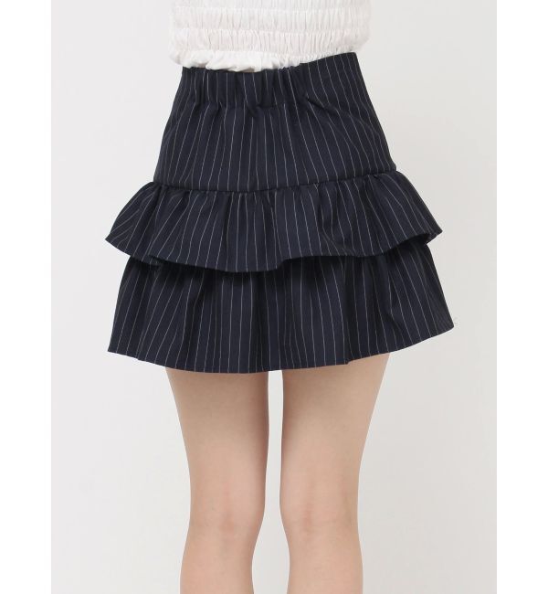 jouetie「レースアップティアードミニスカパン【セットアップ対応】」|スカート|