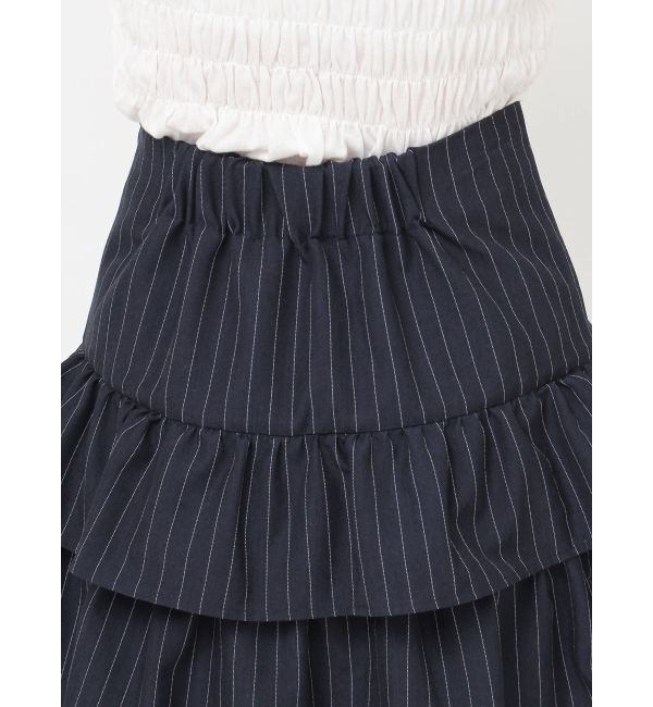 jouetie「レースアップティアードミニスカパン【セットアップ対応】」|スカート|