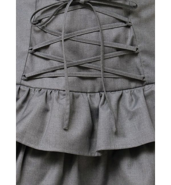jouetie「レースアップティアードミニスカパン【セットアップ対応】」|スカート|