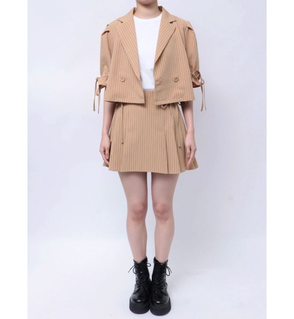 jouetie「【FRUITSZIPPER鎮西寿々歌】リボンプリーツスカート」|スカート|