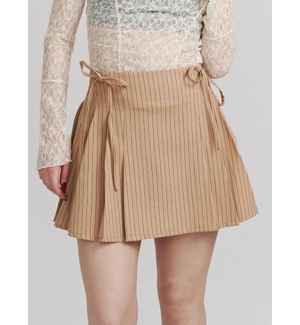 jouetie「【FRUITSZIPPER鎮西寿々歌】リボンプリーツスカート」|スカート|