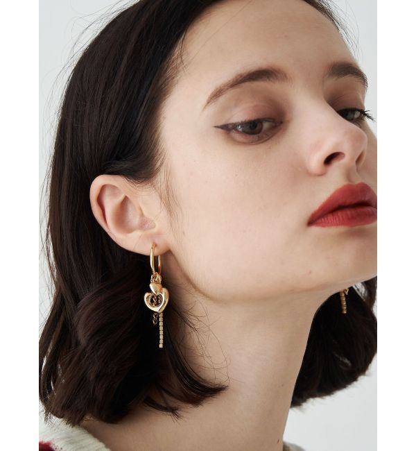 jouetie「ビジューハートピアス」|ピアス|