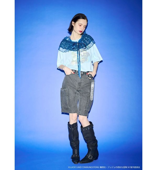 jouetie「【アニメ『ジョジョの奇妙な冒険 ストーンオーシャン』&times;jouetie】オーバーTシャツ」|Tシャツ・カットソー|