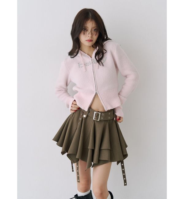 jouetie「アシメヘムベルテッドミニスカート」|スカート|