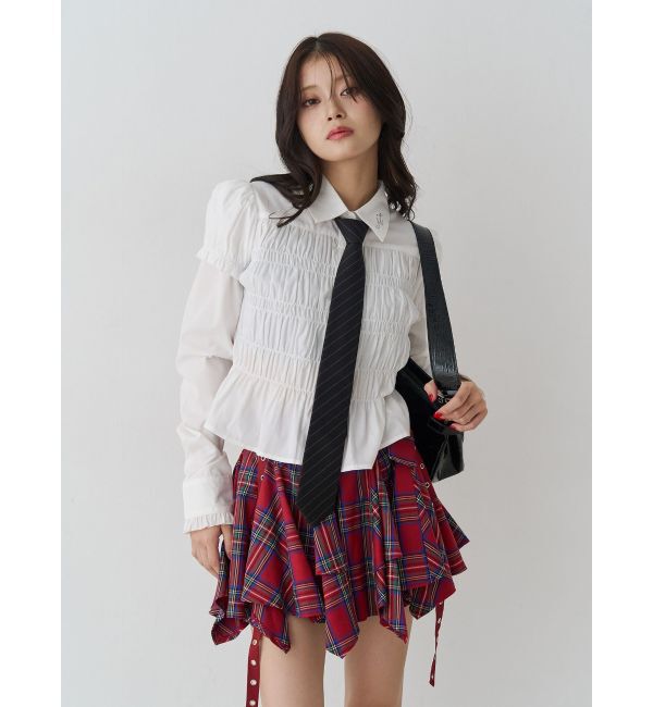 jouetie「アシメヘムベルテッドミニスカート」|スカート|