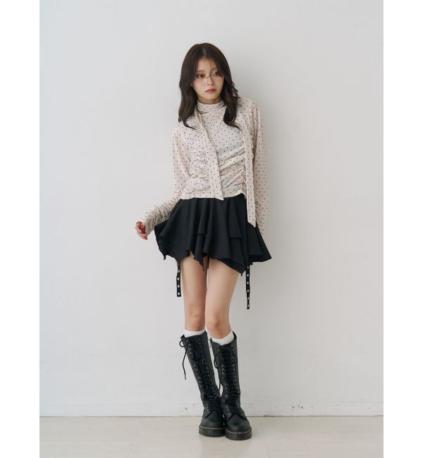 jouetie「アシメヘムベルテッドミニスカート」|スカート|