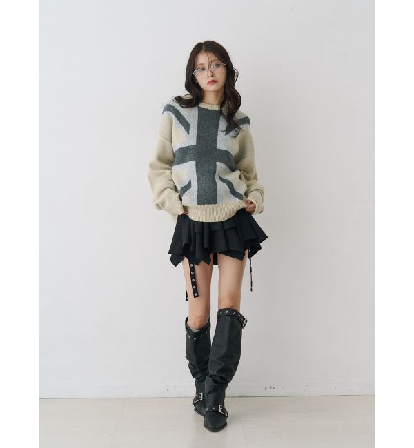 jouetie「アシメヘムベルテッドミニスカート」|スカート|