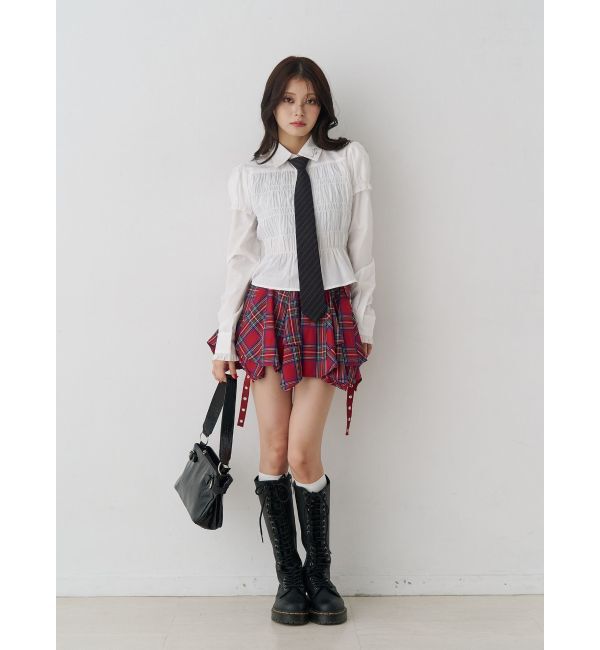 jouetie「アシメヘムベルテッドミニスカート」|スカート|