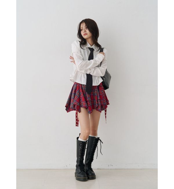 jouetie「アシメヘムベルテッドミニスカート」|スカート|