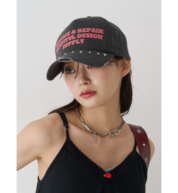 jouetie「スタッズロゴキャップ」|キャップ・キャスケット|