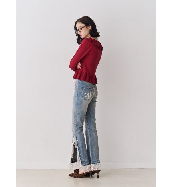 jouetie「ラッフルフリルコサージュニット」|ニット・セーター|