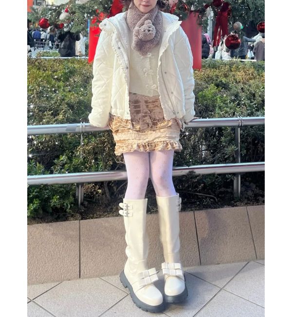 merry jenny「ベロアフリルミニスカート」|スカート|