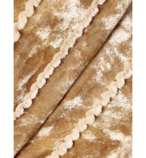 merry jenny「ベロアフリルミニスカート」|スカート|