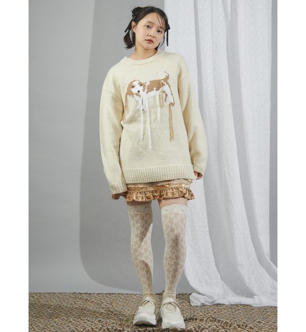 merry jenny「ベロアフリルミニスカート」|スカート|