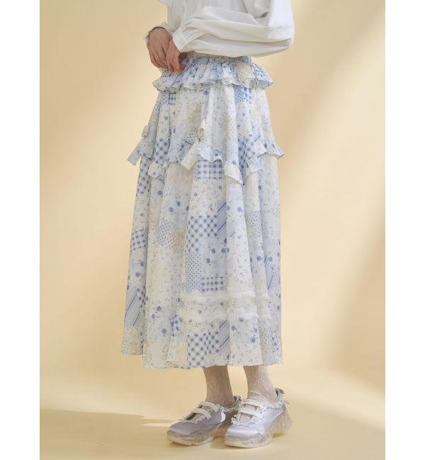 merry jenny「デコラティブリボンフレアスカート」|スカート|